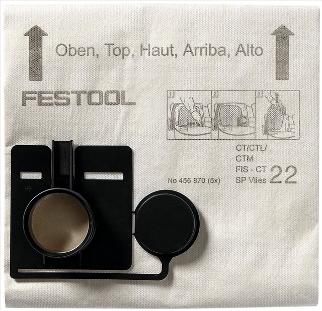 Imagine pentru produsul „NBB SET 5 BUCATI FILTER BAG FISCT 33 SP VLIES"