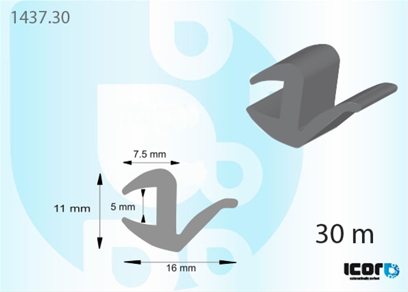 Imagine pentru produsul „ELEMENT DECORATIV/CHDER UNIVERSAL PROFIL T430M"