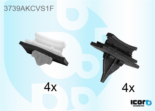 Imagine pentru produsul „SET CLEME FIXARE ORNAMENTE LATERALE PARBRIZ(ALBE&NEGRE)"