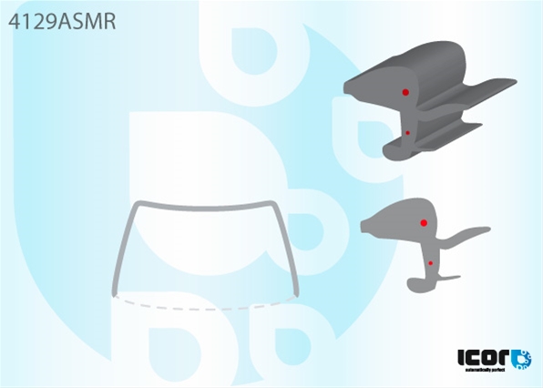 Imagine pentru produsul „ELEMENT DECORATIV/CHEDER PARBRIZ HYUNDAI"