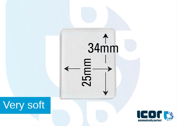 Imagine pentru produsul „FLEXIBLE SILICON PAD FOR SENSOR - RECTANGLE 25X34MM"