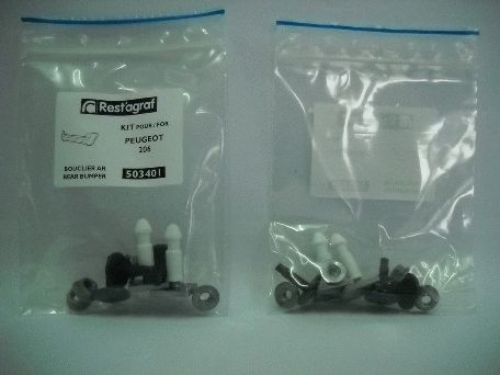 SFNBB SET AGRAFE MONTAJ BARA SPATE PEUGEOT 206