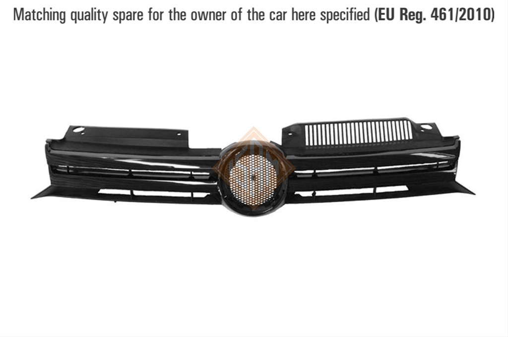 Imagine pentru produsul „GRILA NEAGRA RADIATOR (CU AERISIRE + FARA CROM)  GOLF6 (NU GTD/GTI)  2008>>2010"