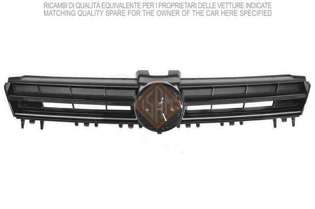 Imagine pentru produsul „GRILA RADIATOR NEAGRA CU RAMA CROM TRENDLINE  GOLF VII   10/12"