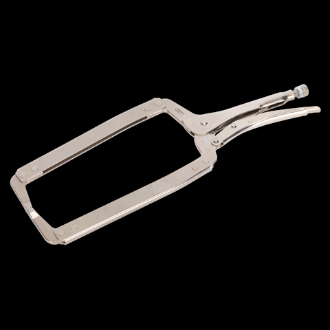 Imagine pentru produsul „CLESTE TINICHIGERIE AUTOBLOCANT 0160 MM. 455 MM"