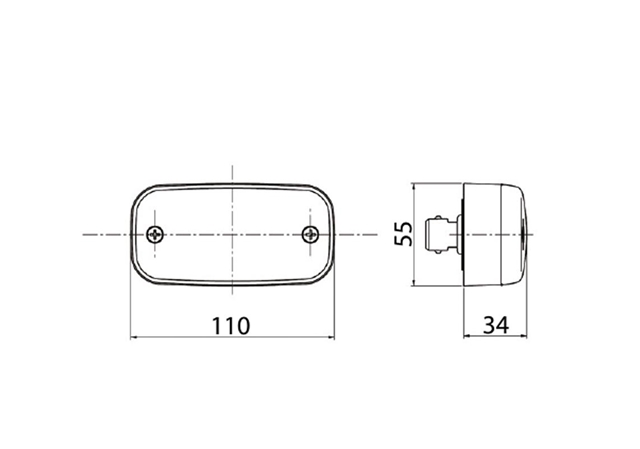 LAMPA DE POZITIE FATA 12/24V