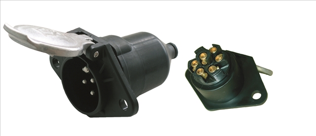 Imagine pentru produsul „PRIZA 24V 7 PINI PLASTIC TIP N"