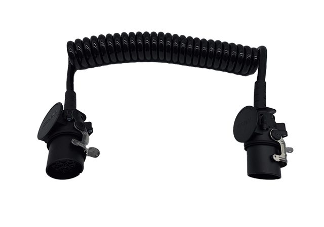 Imagine pentru produsul „CABLU ELECTRIC SPIRALAT 4.5M CU ADAPTOR 15 PINI EURO 6"