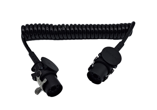 Imagine pentru produsul „CABLU ELECTRIC SPIRALAT 4.5M CU ADAPTOR 7 PINI 24V EURO 6"