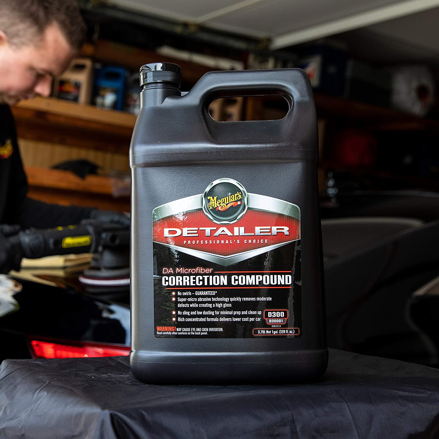 POLISH INDEPARTARE DEFECTE MINORE , 3.78 L, MICROFIBER CORRECTION COMPOUND - MEGUIARS