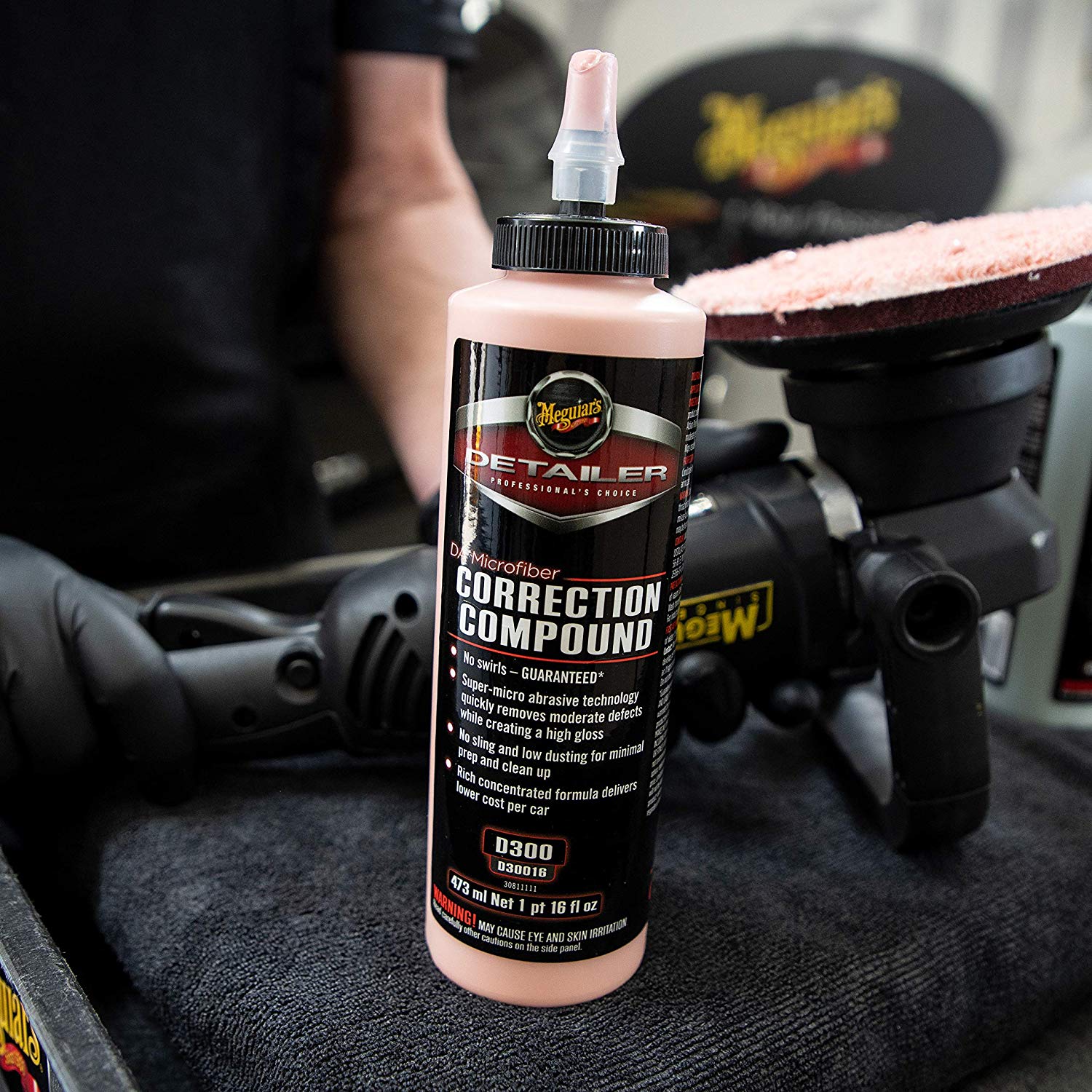 POLISH CORECTARE ZGARIETURI MICI 473ML, MICROFIBRE CORRECTION COMPOUND - MEGUIARS