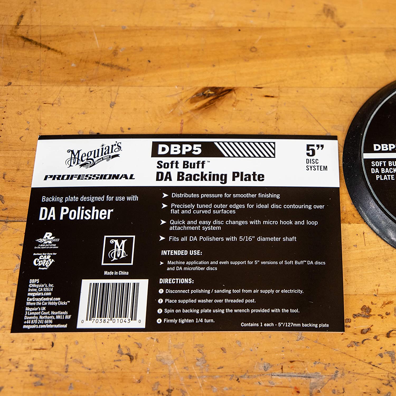 NBB TALER SUPORT, 127 MM, BACKING PLATE 5 - MEGUIARS