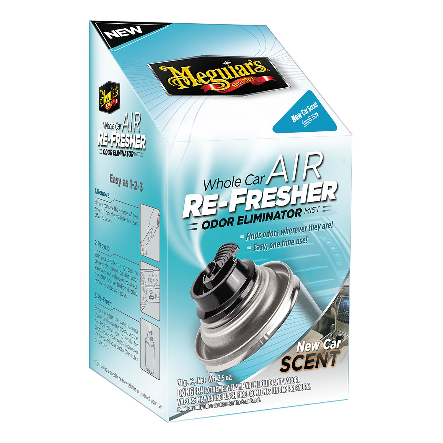 Imagine pentru produsul „ODORIZANT SISTEM VENTILATIE 74 ML NEW CAR - MEGUIARS"