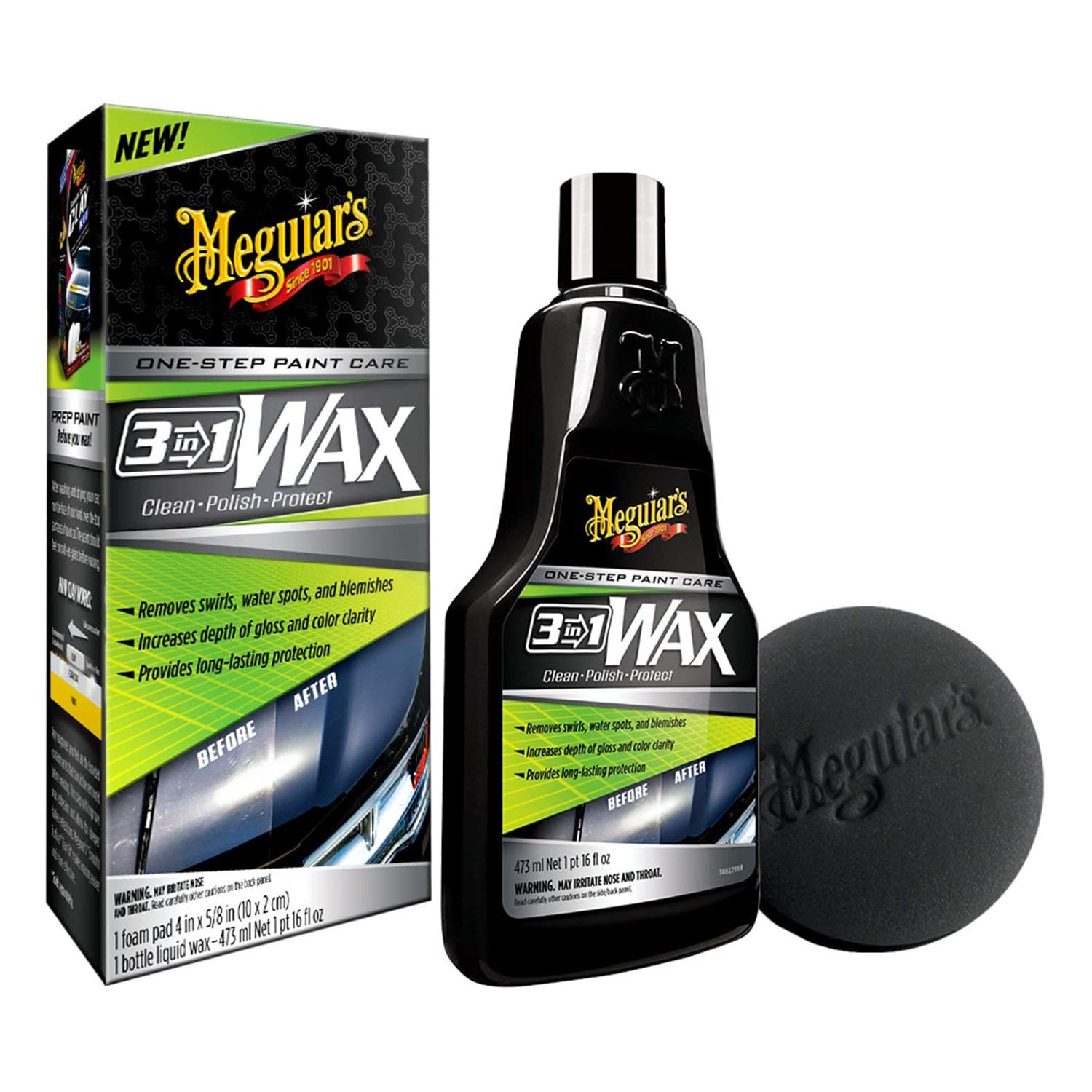 KIT CEARA 3 IN 1 3-IN-1 WAX  MEGUIARS