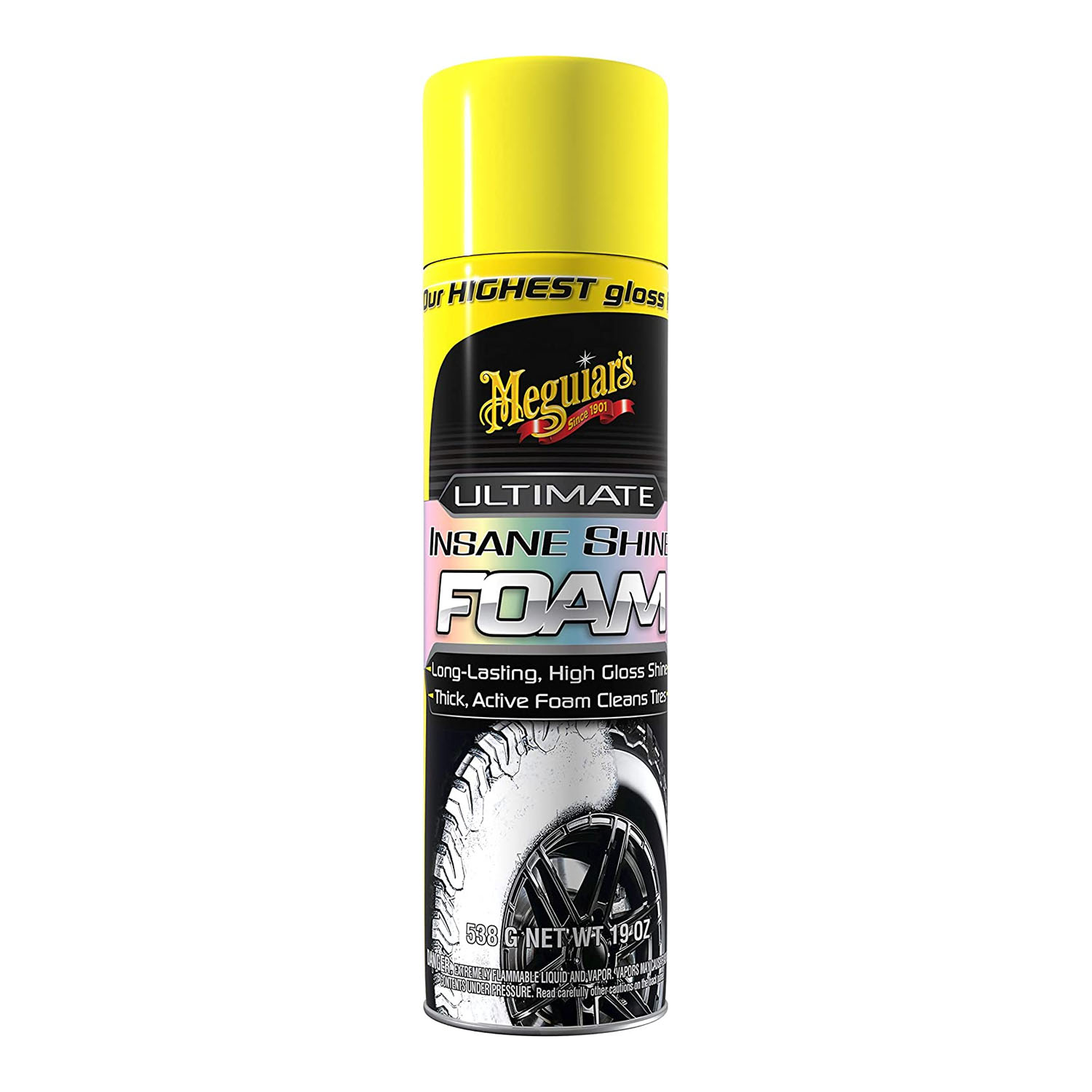Imagine pentru produsul „SPUMA CURATAT ANVELOPE ULTIMATE TYRE SHINE FOAM - EU 19 OZ - MEGUIARS"
