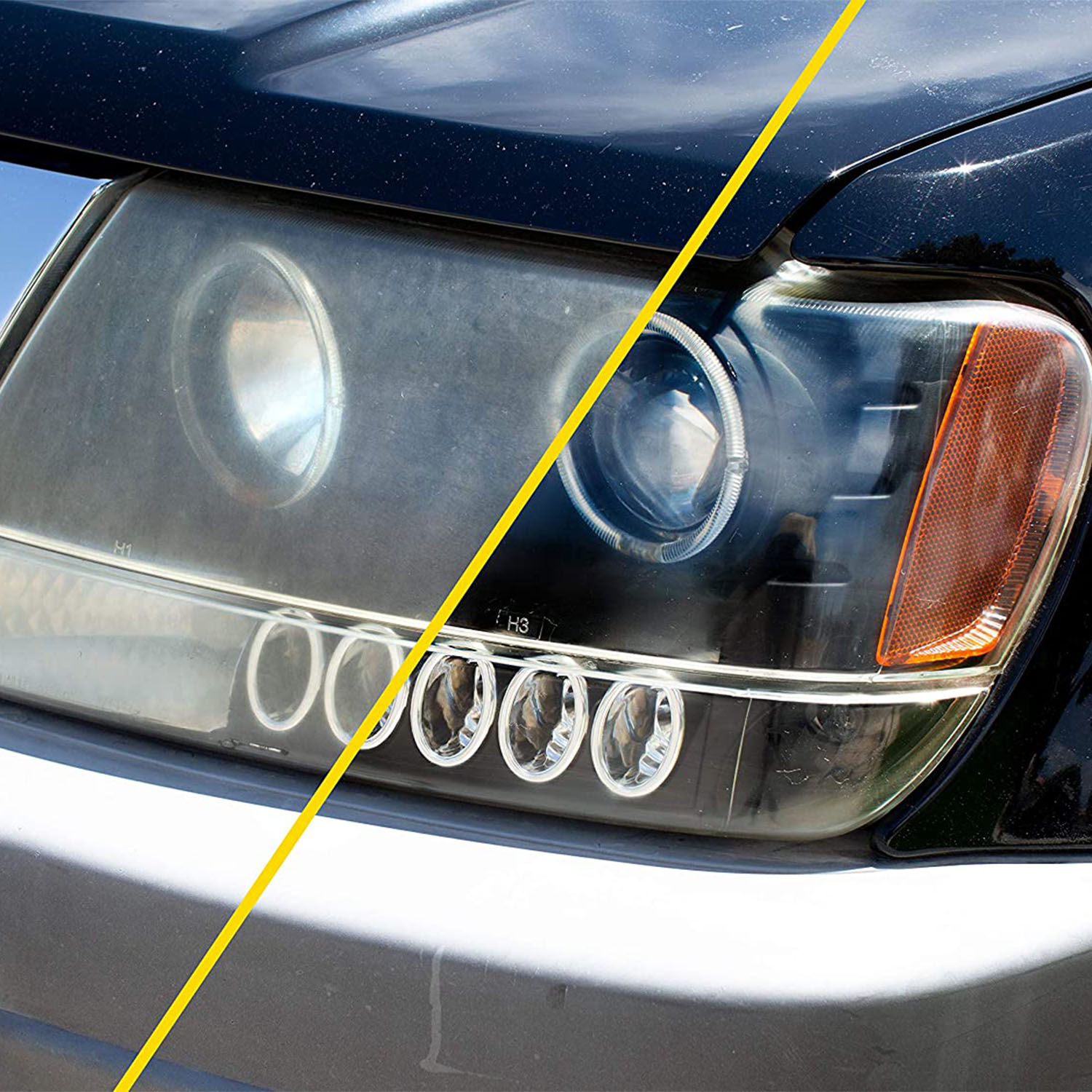 NBB   KIT POLISH FARURI CU MASINA POLISH, HEAVY DUTY  HEADLIGHT RESTORATION - MEGUIARS