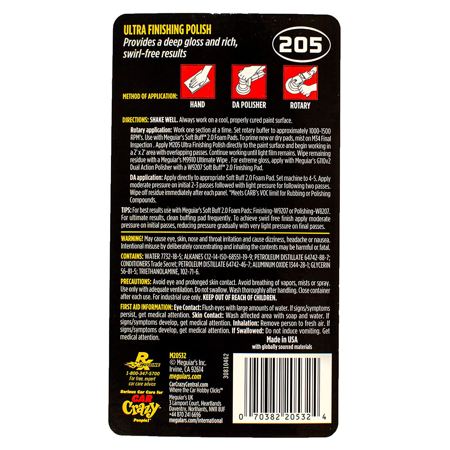 POLISH  PENTRU ULTRA FINISARI, 0.946 ML, ULTRA FINISHING POLISH - MEGUIARS