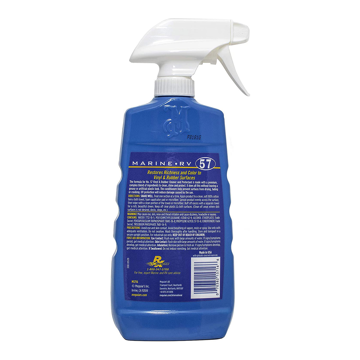 SOLTUIE CURATAT VINYL SI PLASTICE AMBARCATIUNI 473 ML VINYL & RUBBER CLEANER  MEGUIARS