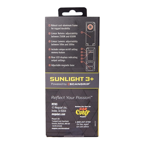 NBB  LAMPA INSPECTIE VOPSEA SUNLIGHT 3+ -MEGUIARS