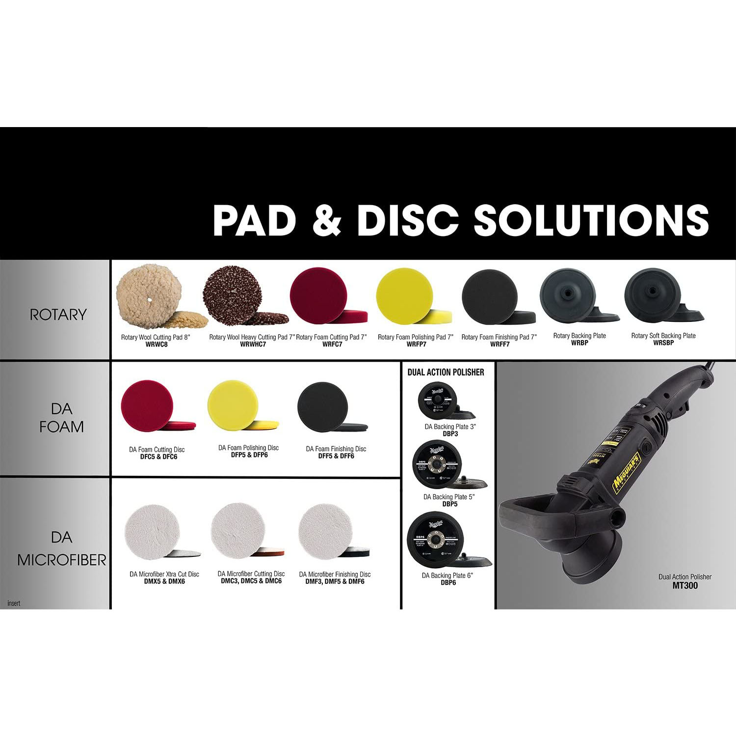 DISC GALBEN POLISHAT DEFECTE MINORE, 177.8 MM, ROTARY FOAM POLISHING PAD 7 - MEGUIARS