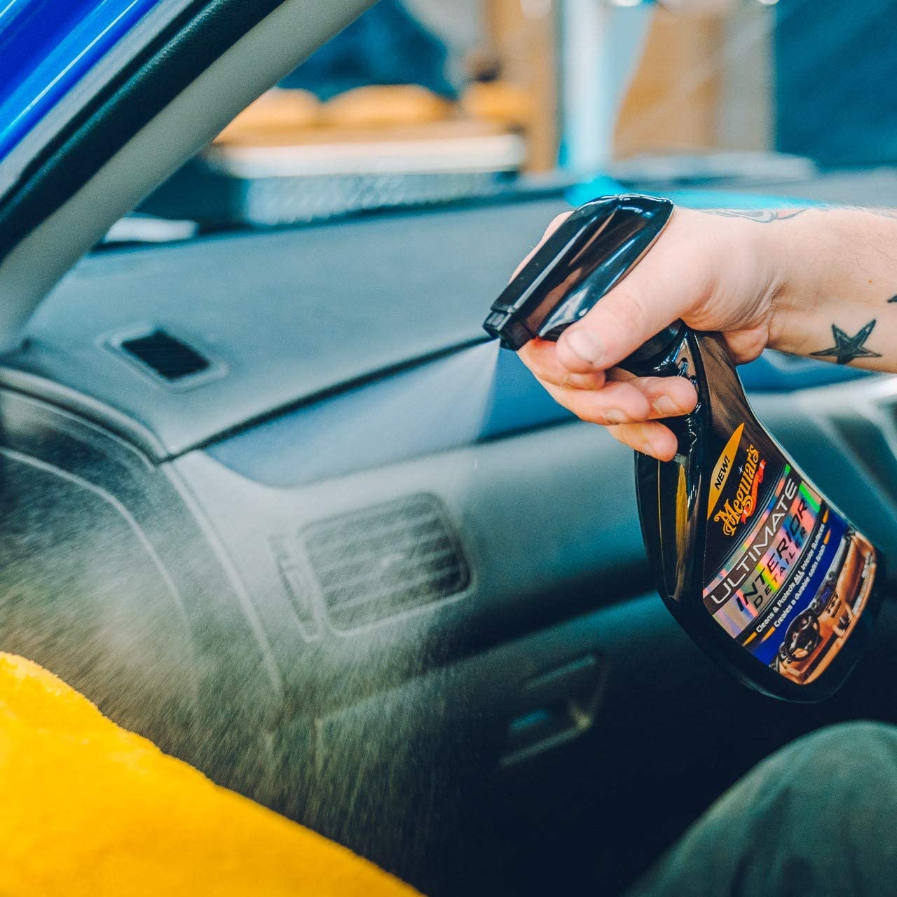 NBB  MANUSA MICROFIBRE CURATARE INTERIOR 1 BUC,DETAILING MITT MEGUIARS