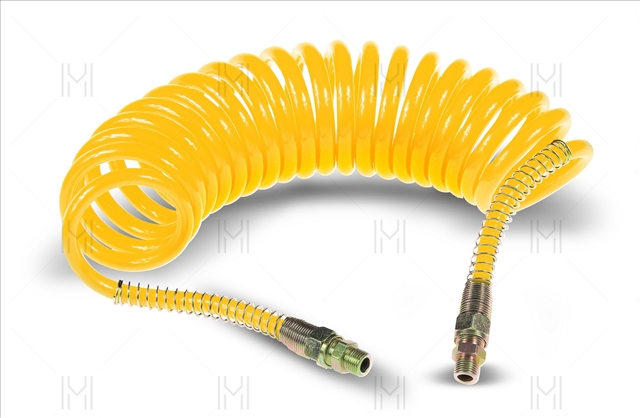 Imagine pentru produsul „FURTUN AER SPIRALAT SILICON M22 GALBEN"