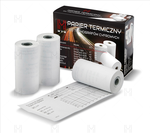 Imagine pentru produsul „SET 3 ROLE HARTIE TERMOSENSIBILA TAHOGRAF DIGITAL"