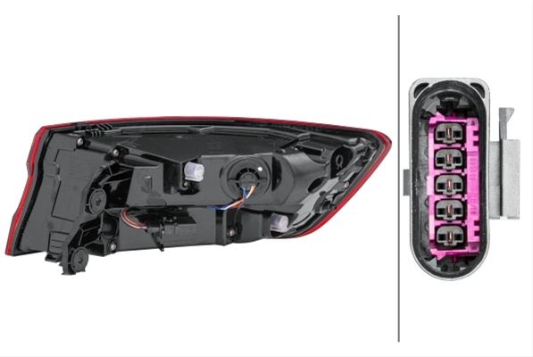 LAMPA SPATE AUDI A4 (8W2, B9) - HELLA