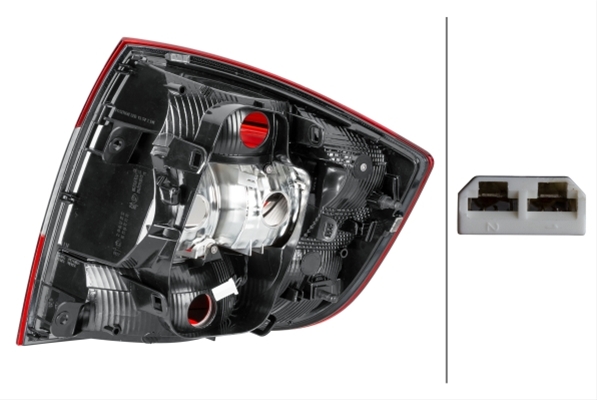 LAMPA SPATE  SKODA RAPID (NH3), - HELLA