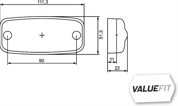 LAMPA POZITIE SPATE CU LED CU CATADIOPTRU