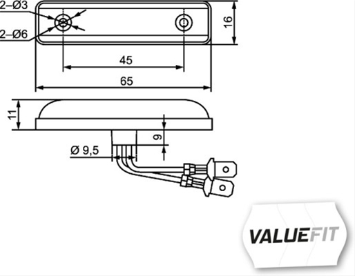 LAMPA POZITIE FATA CU LED CU CATADIOPTRU 12V