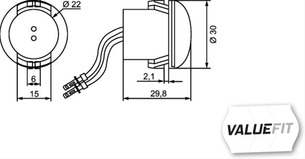 LAMPA POZITIE FATA ROTUNDA CU LED