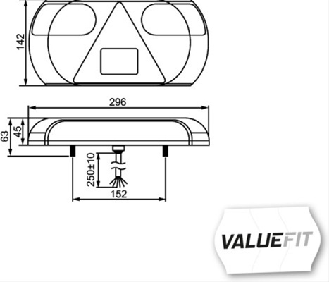 FD CSNBB LAMPA STOP DR CU LED, 12V