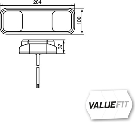 LAMPA STOP STG/DR CU LED