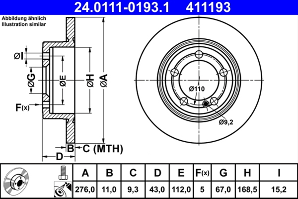 DISC FRANA (LIVRABIL NUMAI PERECHE)