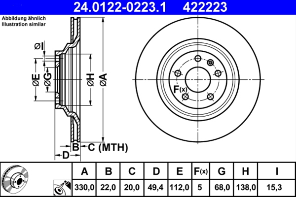 ## DISC FRANA (LIVRABIL NUMAI PERECHE)