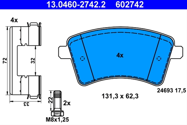 Imagine pentru produsul „SET PLACUTE FRANA,FRANA DISC"
