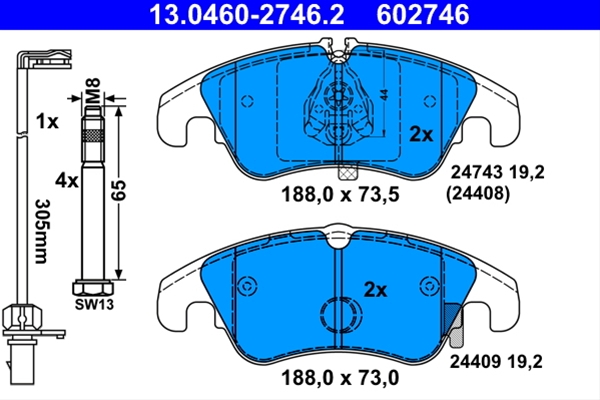 Imagine pentru produsul „SET PLACUTE FRANA,FRANA DISC"