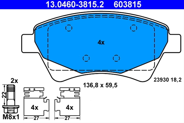 Imagine pentru produsul „SET PLACUTE FRANA,FRANA DISC"