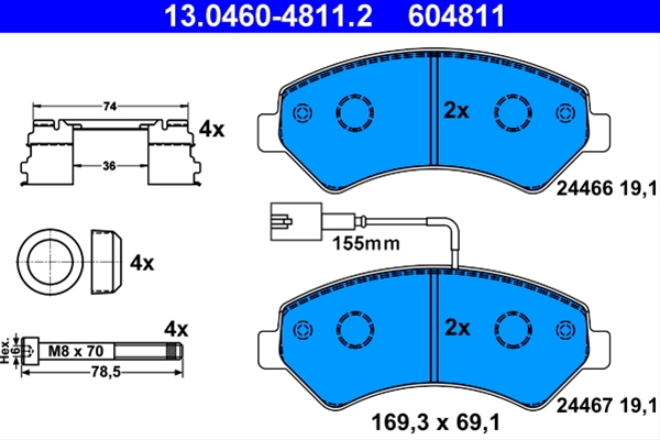 Imagine pentru produsul „SET PLACUTE FRANA,FRANA DISC"