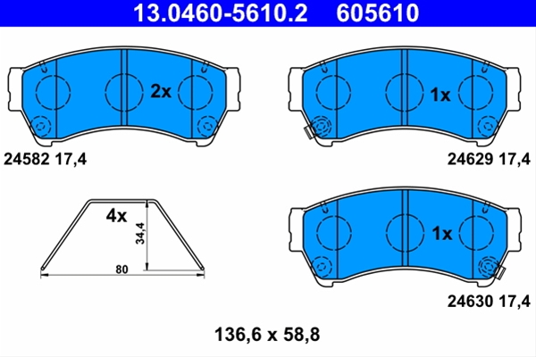 Imagine pentru produsul „SET PLACUTE FRANA,FRANA DISC"