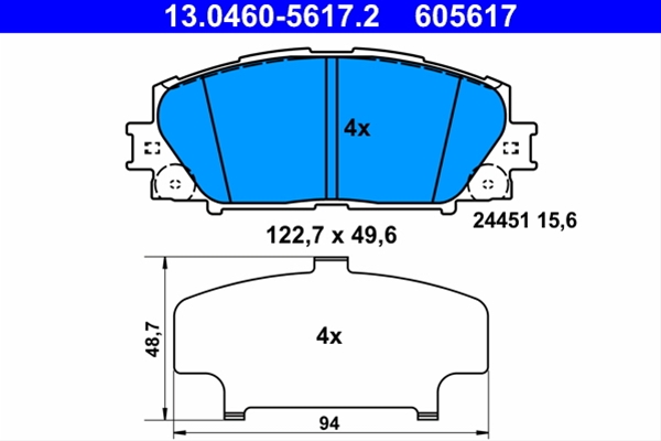 Imagine pentru produsul „SET PLACUTE FRANA,FRANA DISC"