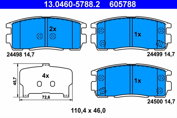Imagine pentru produsul „SET PLACUTE FRANA,FRANA DISC"