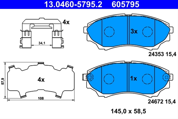 Imagine pentru produsul „SET PLACUTE FRANA,FRANA DISC"
