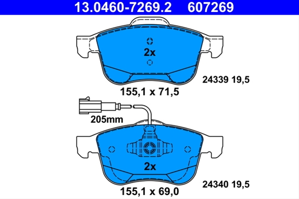 Imagine pentru produsul „SET PLACUTE FRANA,FRANA DISC"