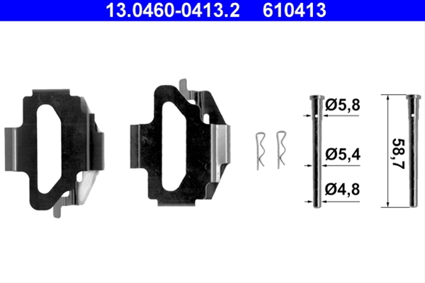 Imagine pentru produsul „SET ACCESORII, PLACUTE FRANA"