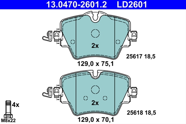 Imagine pentru produsul „SET PLACUTE FRANA ATE CERAMIC"