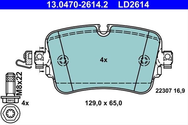 Imagine pentru produsul „SET PLACUTE FRANA ATE CERAMIC"
