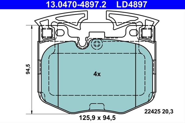 Imagine pentru produsul „SET PLACUTE FRANA ATE CERAMIC"