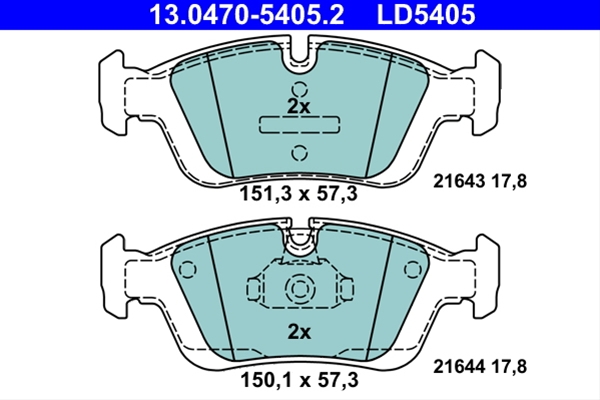 Imagine pentru produsul „SET PLACUTE FRANA - ATE CERAMIC"